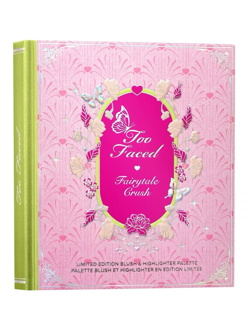 Too Faced Fairytale Crush Blush & Highlighter Palette - Pink with Green Trim
